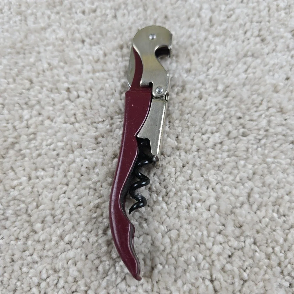 Pulltap's Wine Opener‎ Burgundy Santa Margherita Double Hinge Waiter Corkscrew